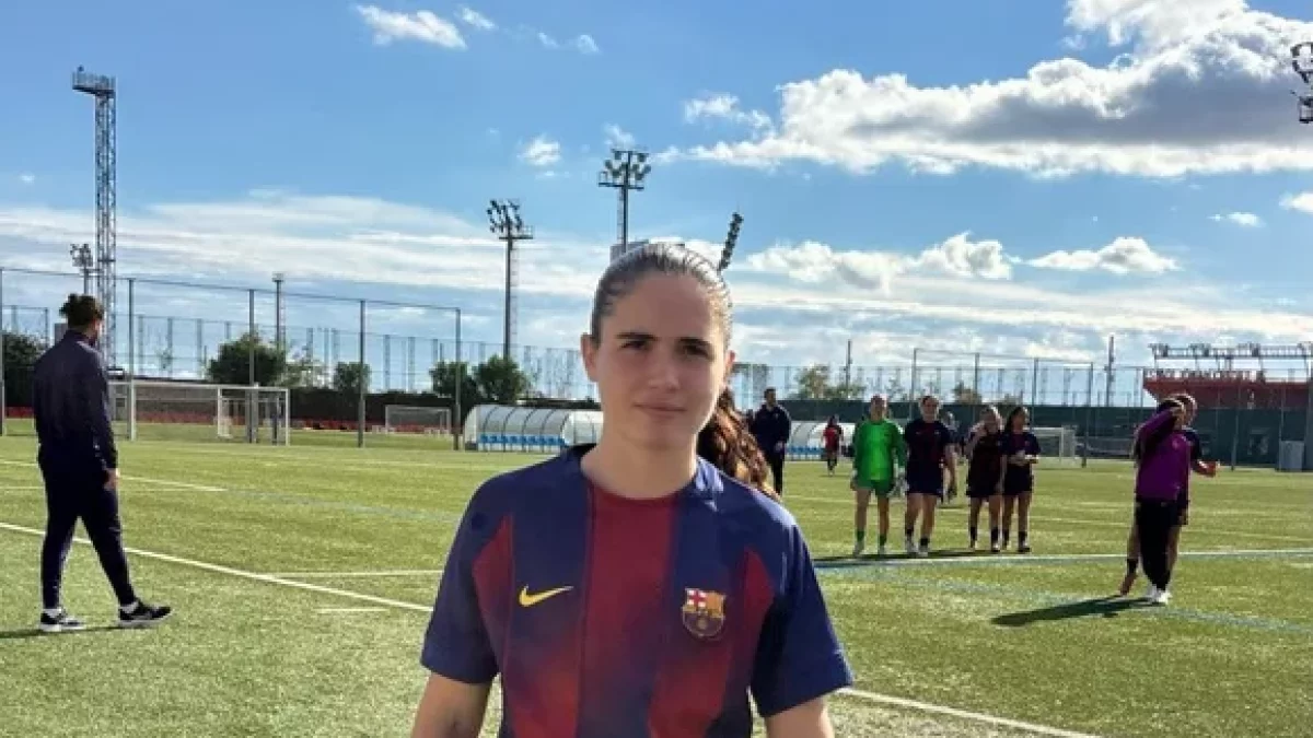Clàudia Reig porta tres temporades a la base del Barça.