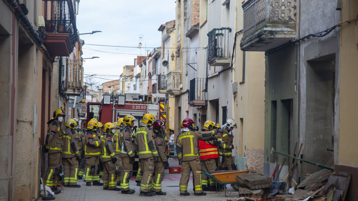 El hundimiento de una casa en Vilanova de Bellpuig.