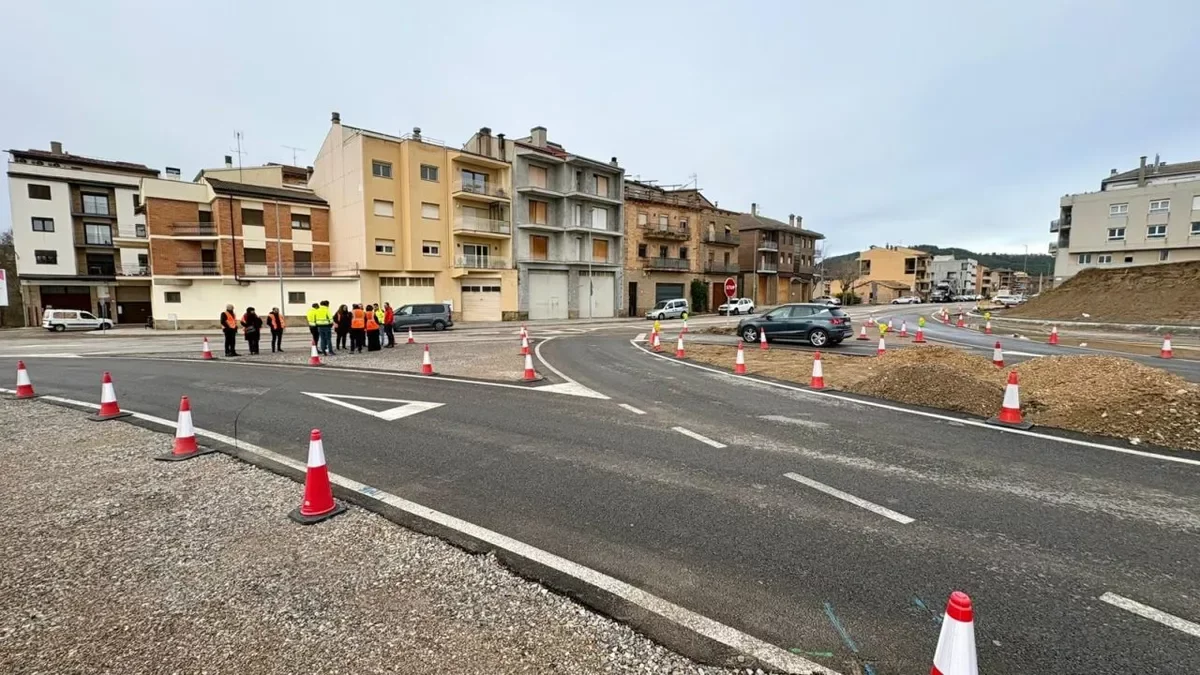 Els treballs inclouen una rotonda i la urbanització d’un tram de l’LV-4241. - DIPUTACIÓ