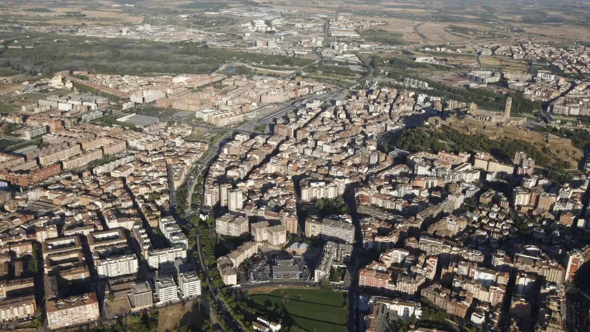 Vista aèria de la ciutat de Lleida en una foto d’arxiu. - SEGRE