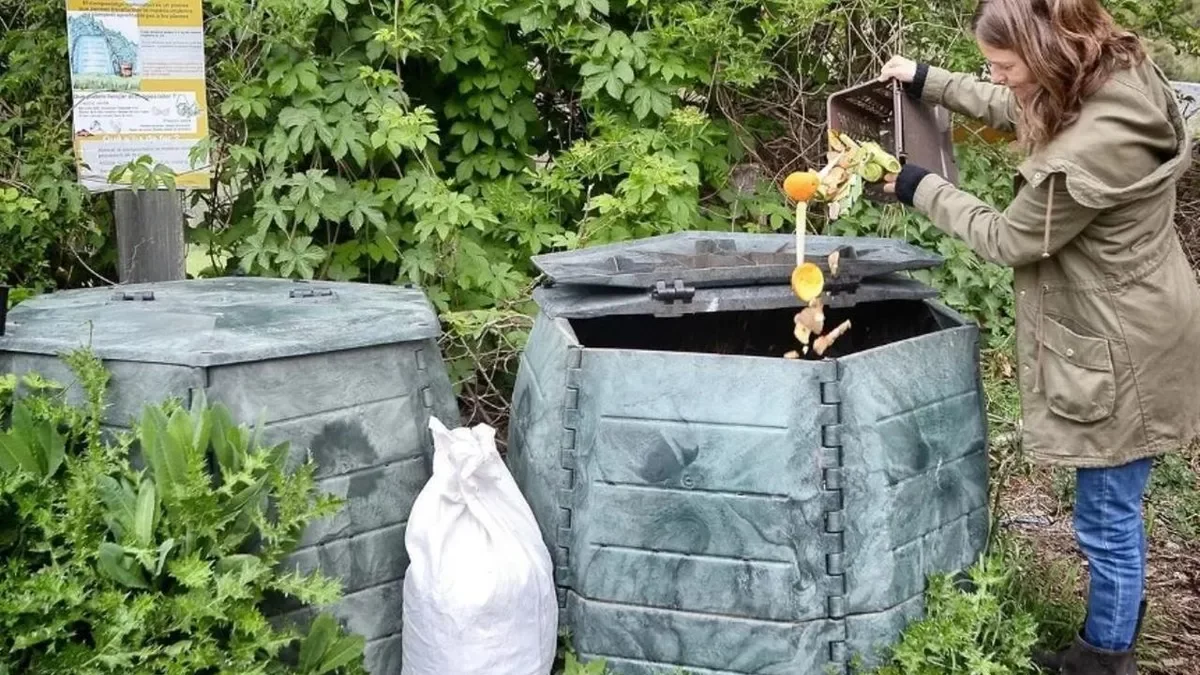 Imatge d’un dels punts de compostatge. - CCC