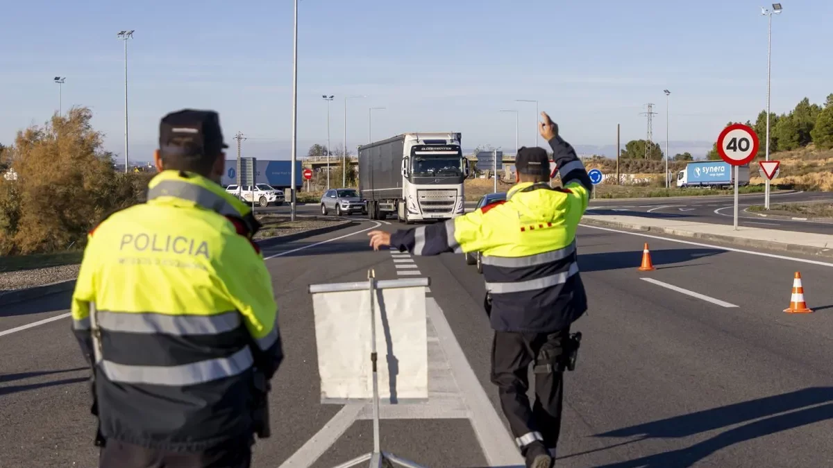 Imatge d’arxiu d’un control dels Mossos d’Esquadra. - SEGRE