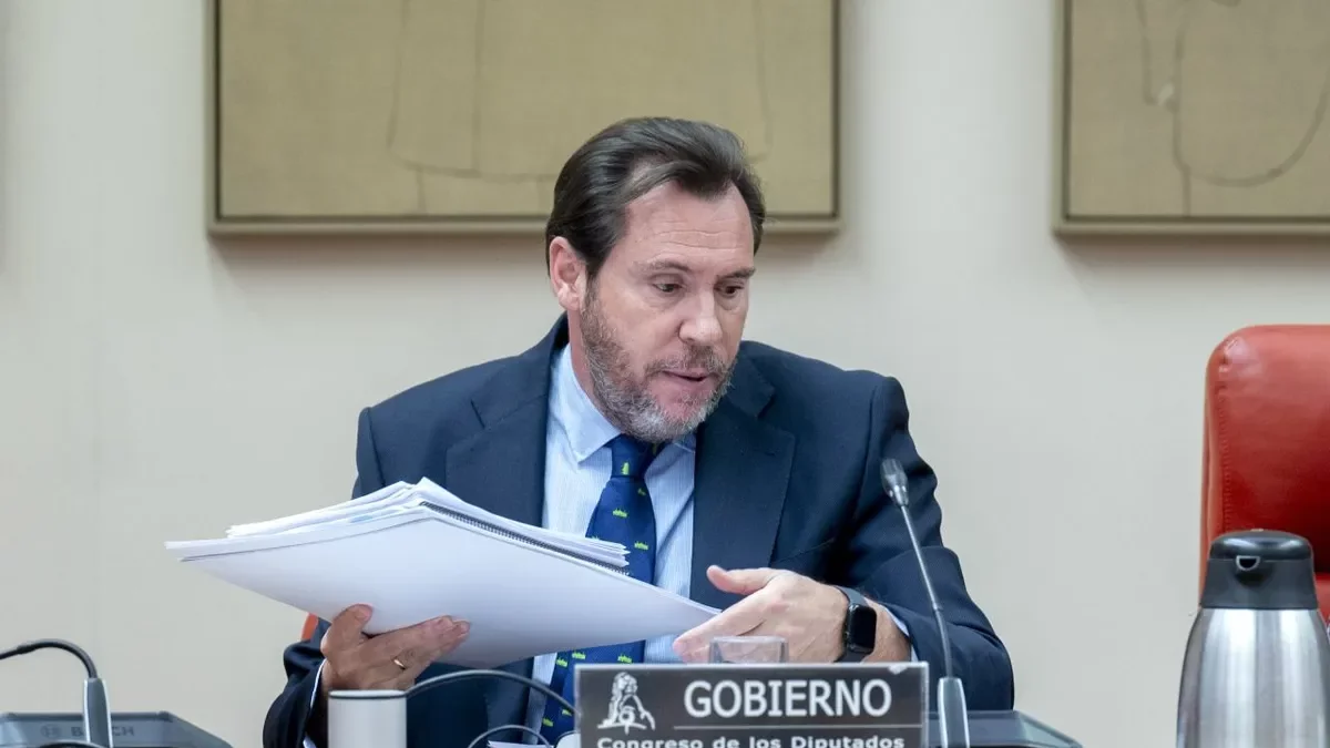 Óscar Puente, durant la compareixença al Congrés dels Diputats d’ahir. - ALBERTO ORTEGA/E.PRESS