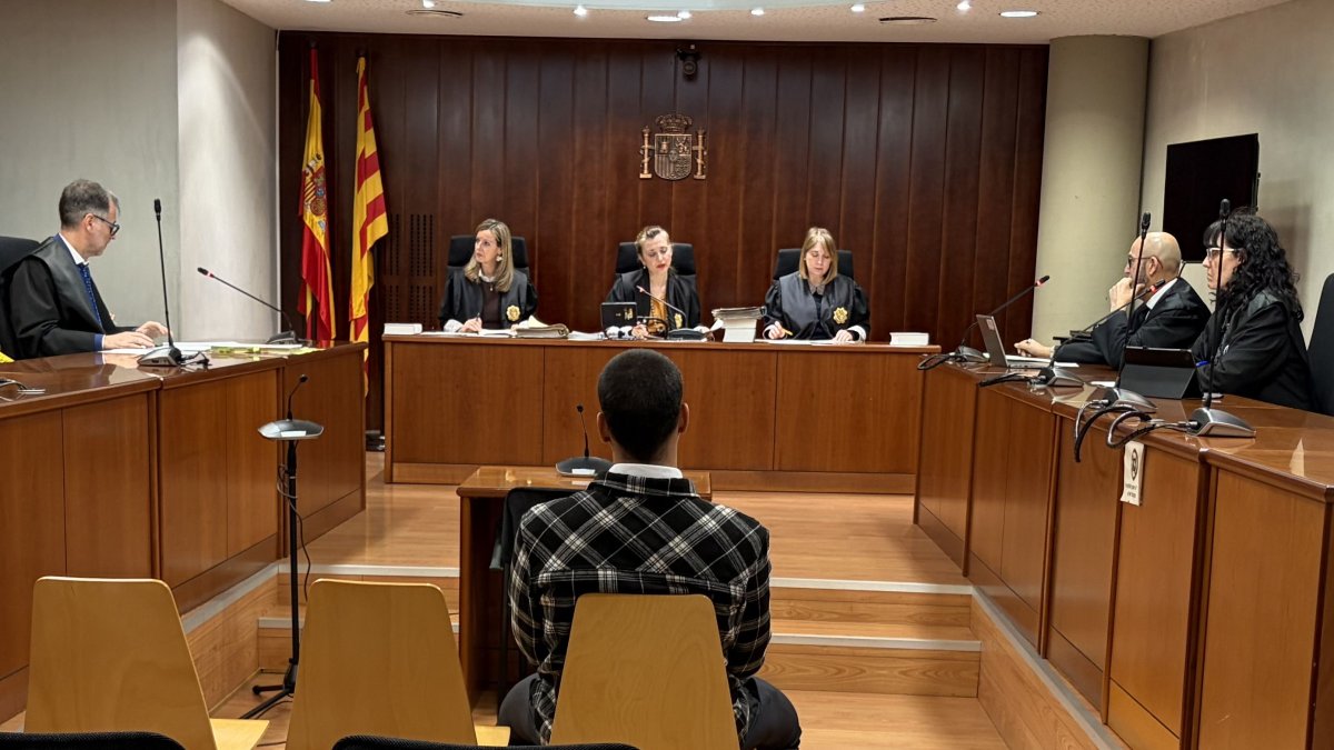 L'acusat, aquest dimecres a l'Audiència de Lleida.