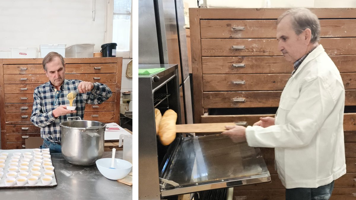 L’alcalde d’un poble de Lleida substitueix el forner i l’encarregada de la botiga, que estan malalts