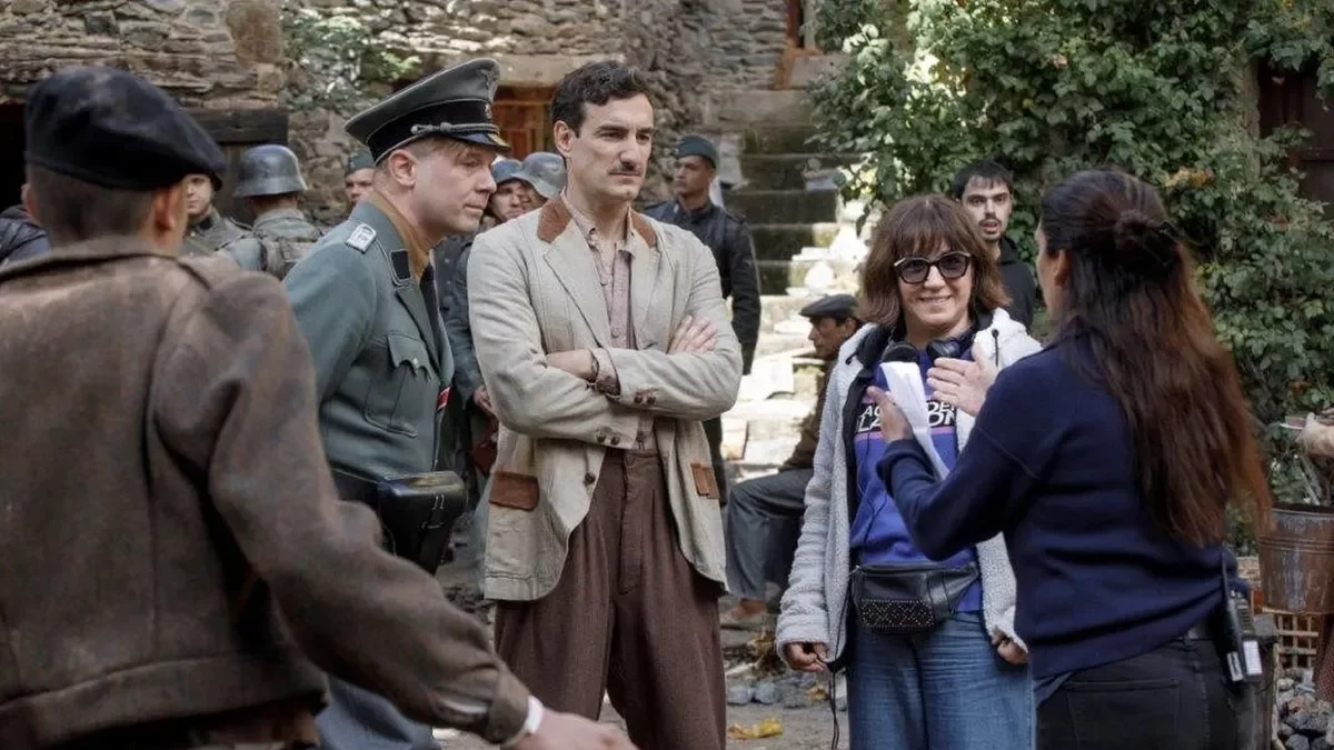 Rodatge de ‘Frontera’, amb Judith Colell i l’actor Miki Esparbé. - DIAGONAL TV