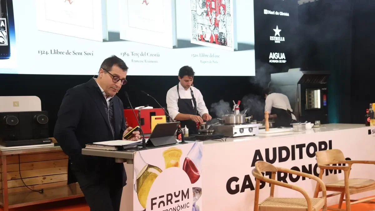 El cap de sala de Can Roca, Josep Roca, ahir al Fòrum. - ALEIX FREIXAS/ACN