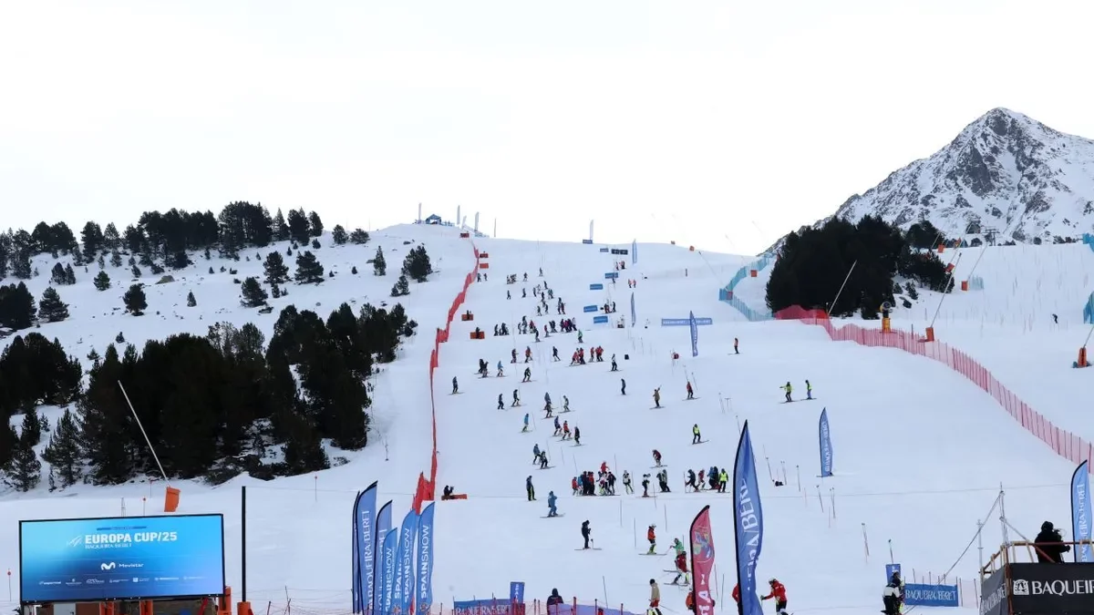 L’Stadium de Baqueira Beret ha acollit alguns entrenaments d’equips de diverses comunitats.