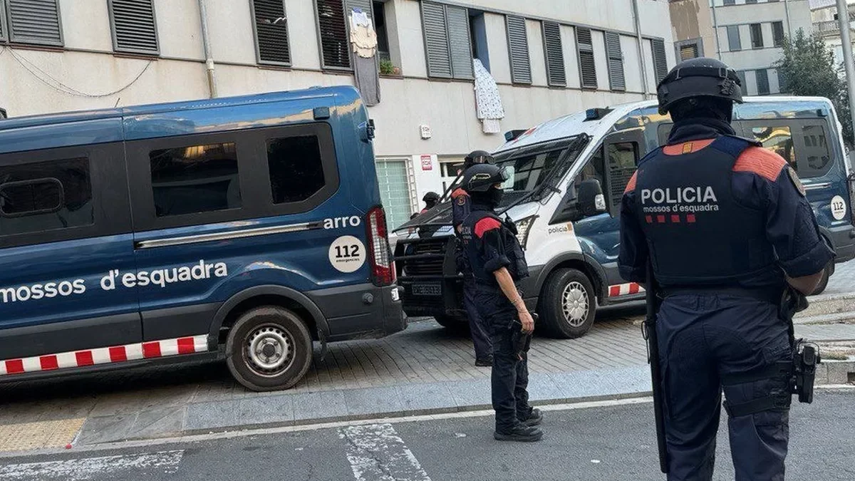 Operatiu en el qual va ser detingut l’acusat a Lleida. - MOSSOS