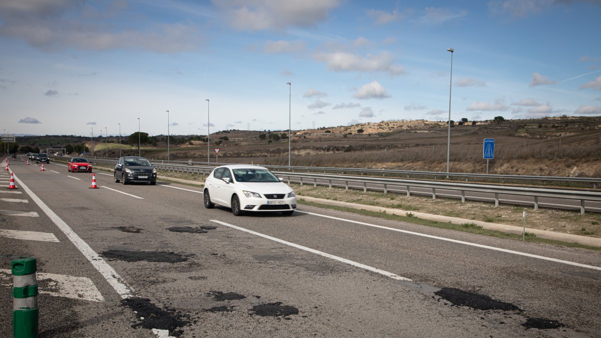 Durant el cap de setmana ja s’han tapat alguns clots de la via.