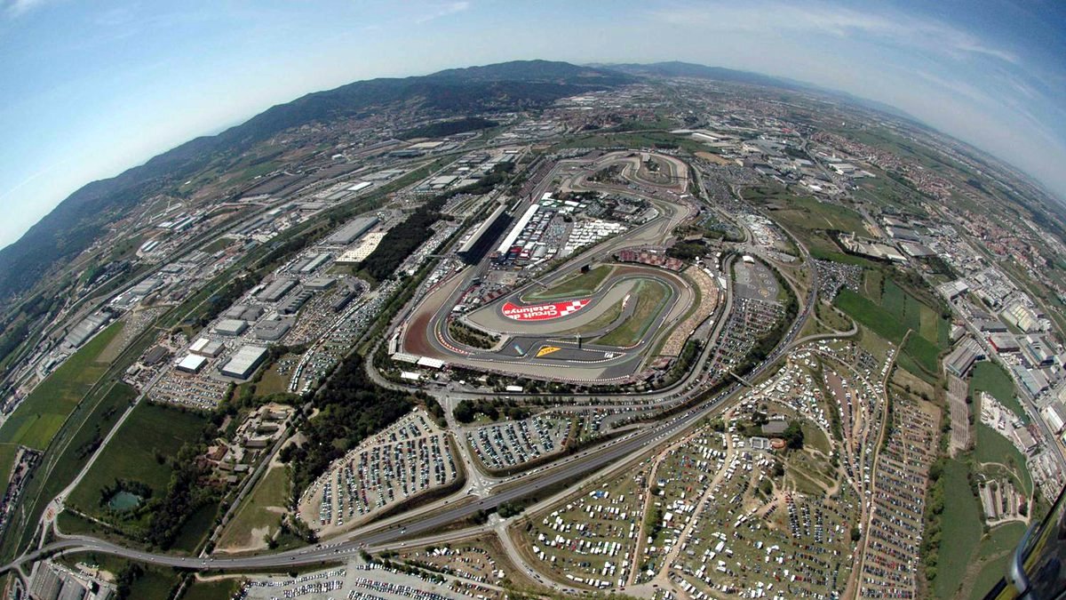 Imatge aèria del Circuit de Catalunya, a Montmeló.