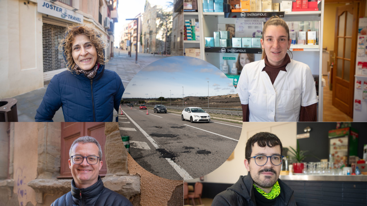 Diferents veïns de la Segarra es queixen del mal estat de l'A-2 entre Cervera i la Panadella.