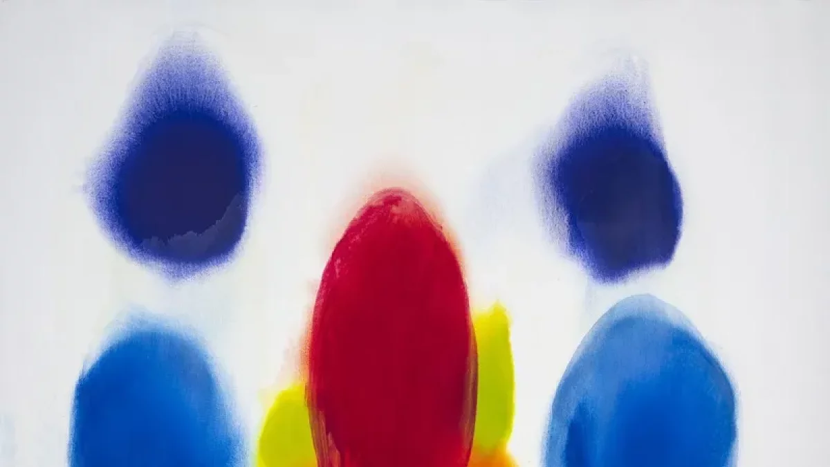 ‘Composició tela 624’, un dels olis de l’exposició. - TERESA VALL PALOU