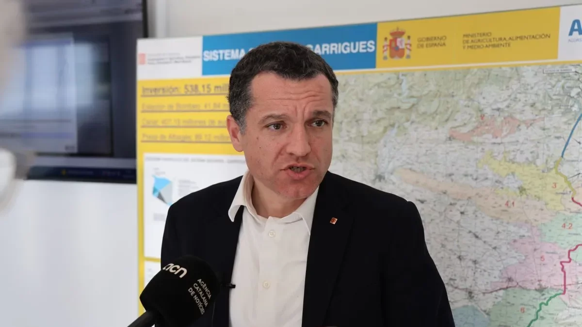 El conseller es va referir a la gestió de la PPA a l’Albagés. - AMADO FORROLLA