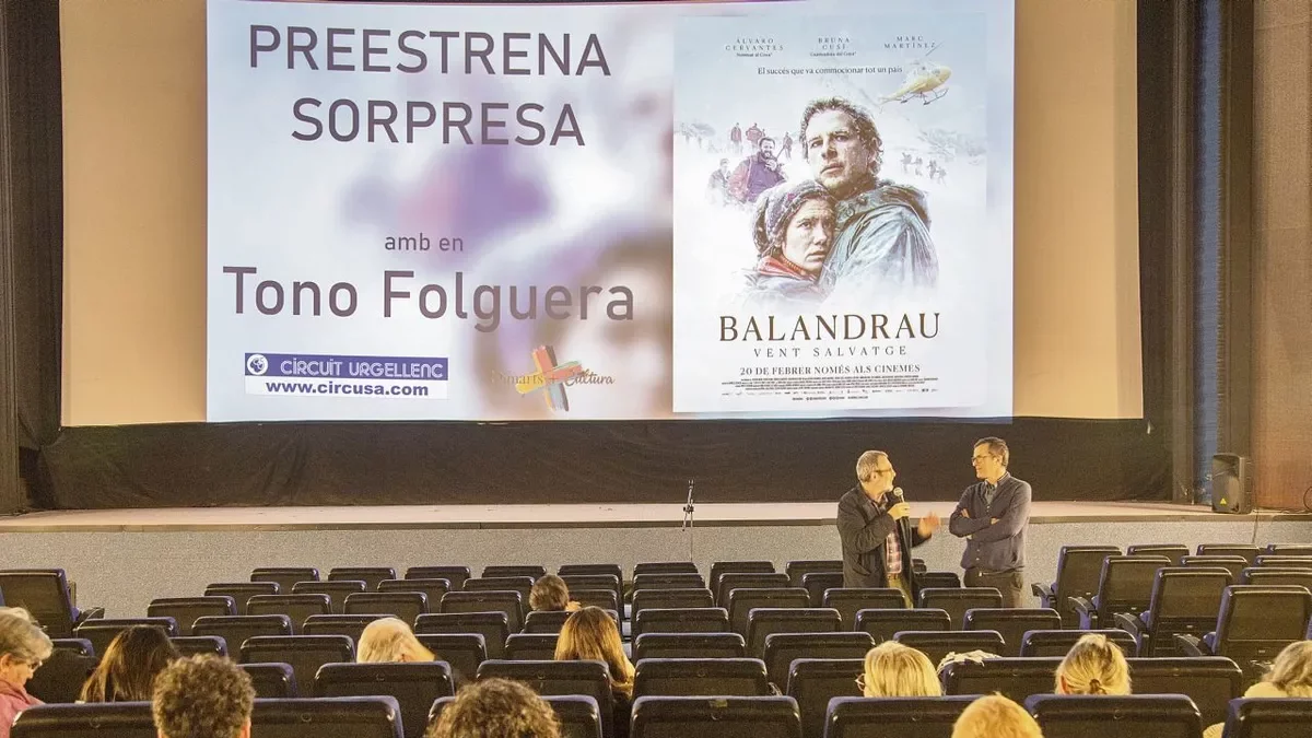 La projecció sorpresa va reunir dimarts una vintena d’espectadors. - LAIA PEDRÓS