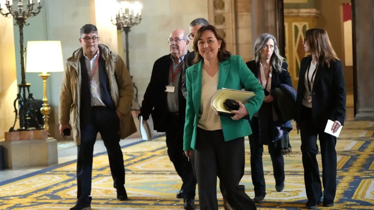 Paneque arribant ahir a la comissió al Parlament. - ACN