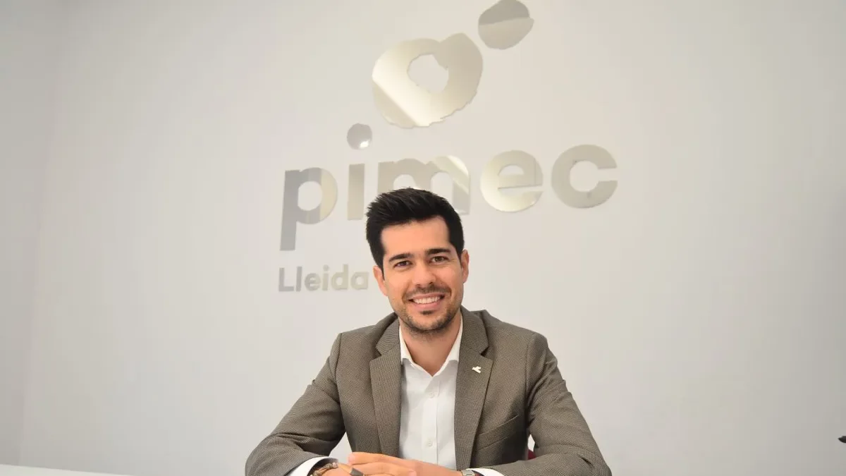 El president de Pimec Lleida, Borja Solans, destaca la necessitat d’agilitzar el sistema. - T. CONTRERAS