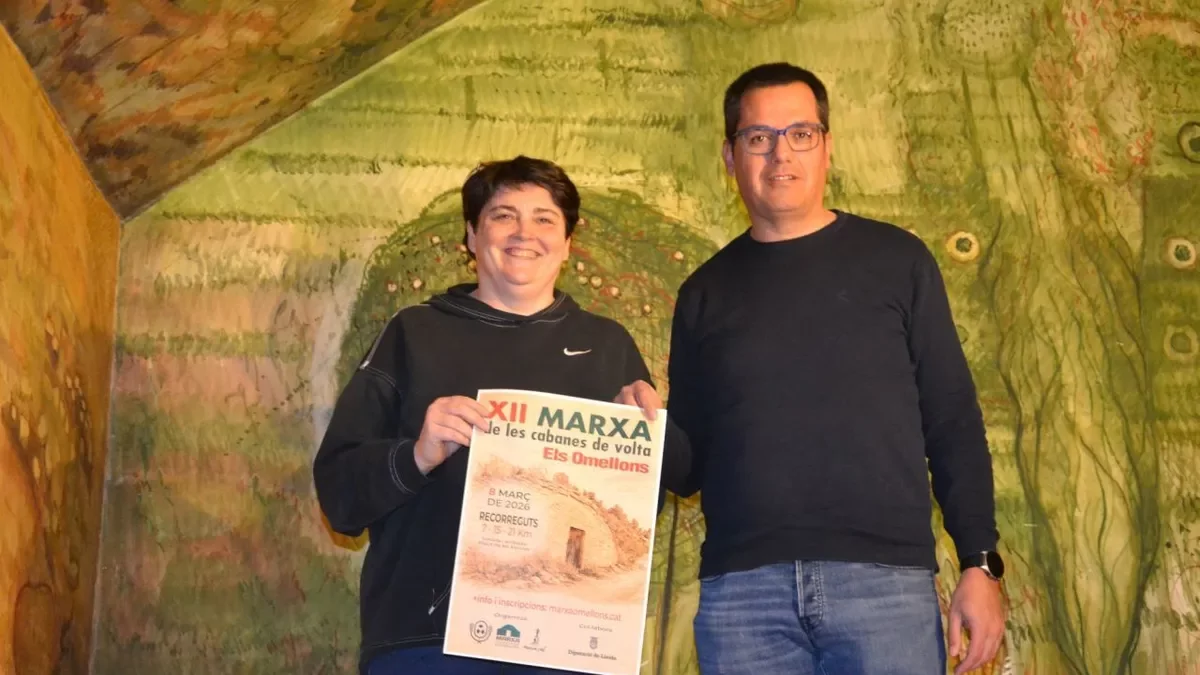 Estefania Rufach y Jordi Gaya en la presentación de la Marxa.