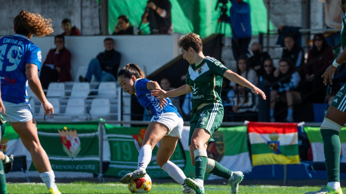 Imatge del partit de l'AEM contra el Càceres