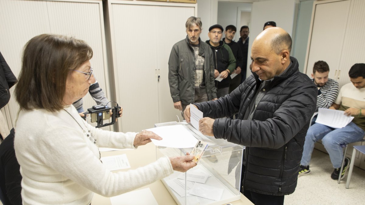 Un punt de votació a Lleida de les eleccions agràries.