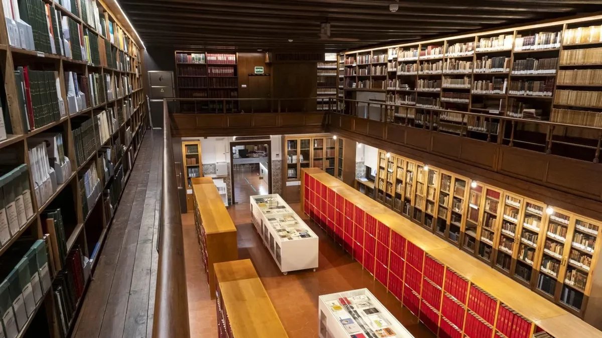 Una vista de l’arxiu bibliogràfic de l’Institut d’Estudis Ilerdencs. - IEI
