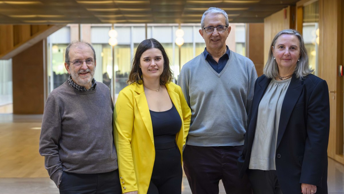 Joan Verdaguer (assessor científic), Marta Corral (Directora científica), Jordi Barquinero (assessor científic) i Olga Rué (CEO).