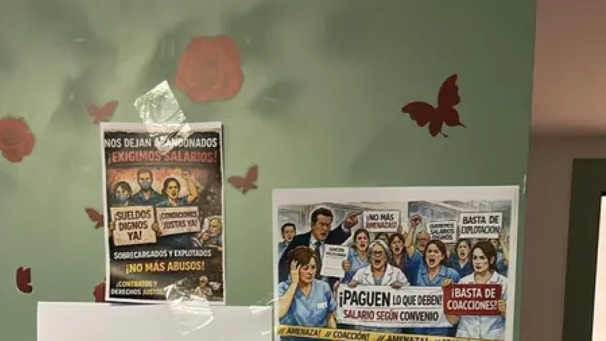 Cartells de protesta.