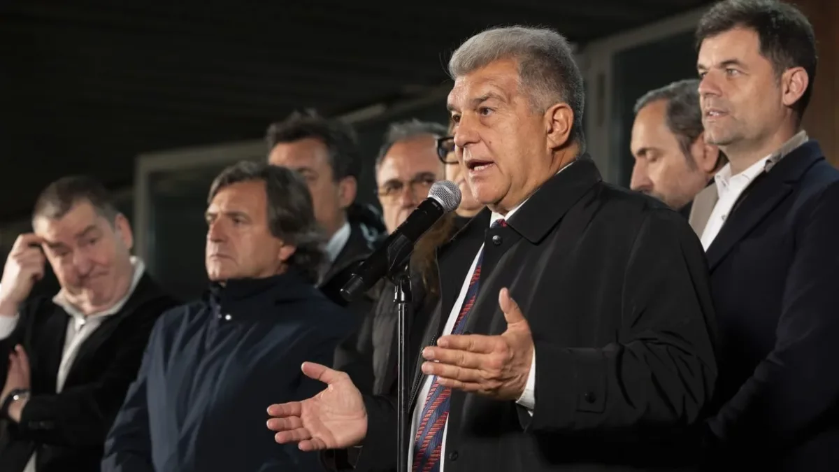 L’expresident Joan Laporta és el favorit a la reelecció. - EFE/MARTA PÉREZ