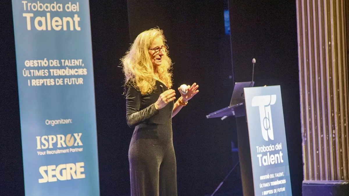 Imma Xampeny va oferir una xarrada inspiradora. - LAIA PEDRÓS