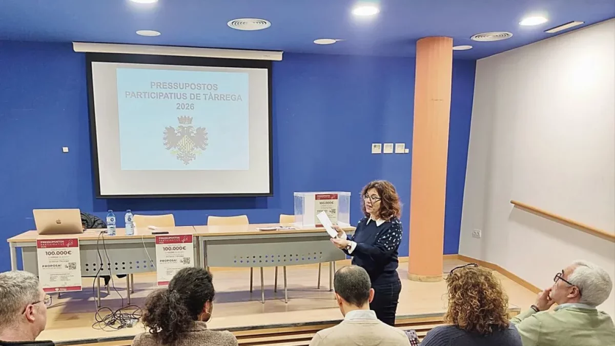 La alcaldesa presentó la semana pasada el proceso. - AJUNTAMENT DE TÀRREGA