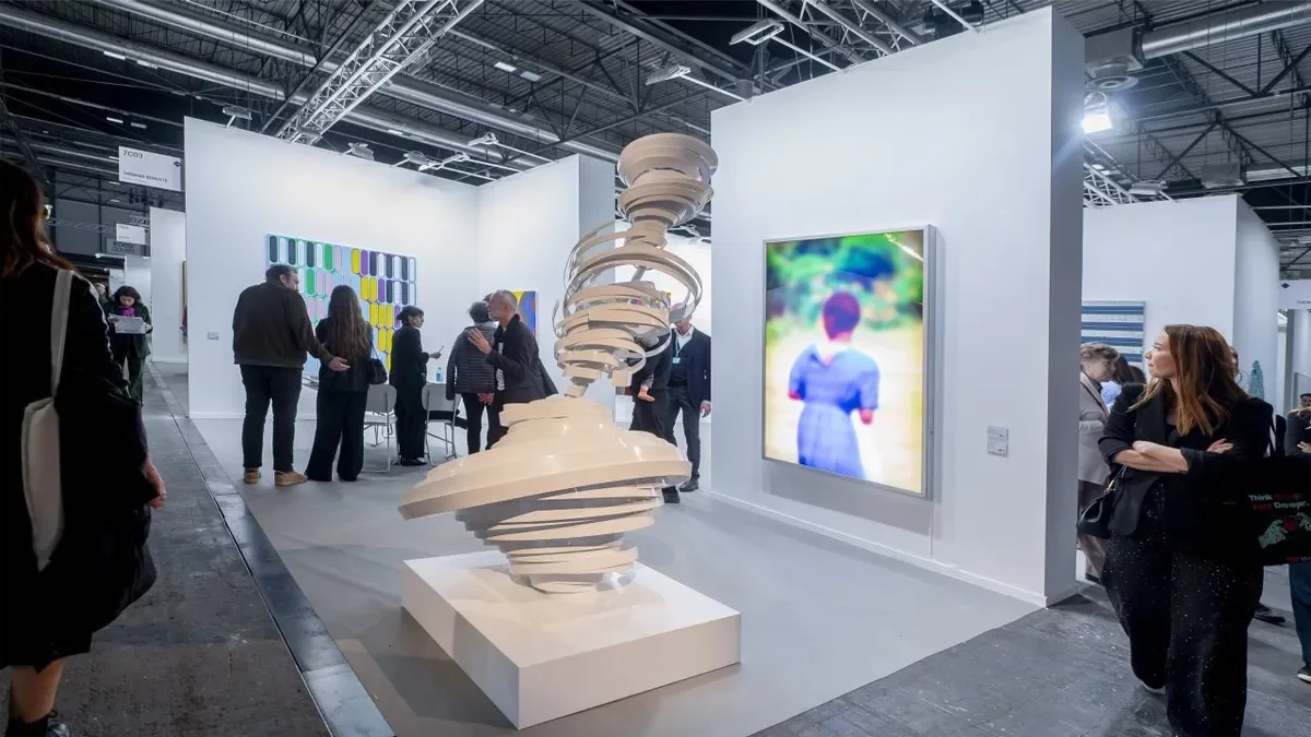 Vista d’un dels espais de galeries participants a la fira ARCO, la setmana passada a Madrid. - EUROPA PRESS