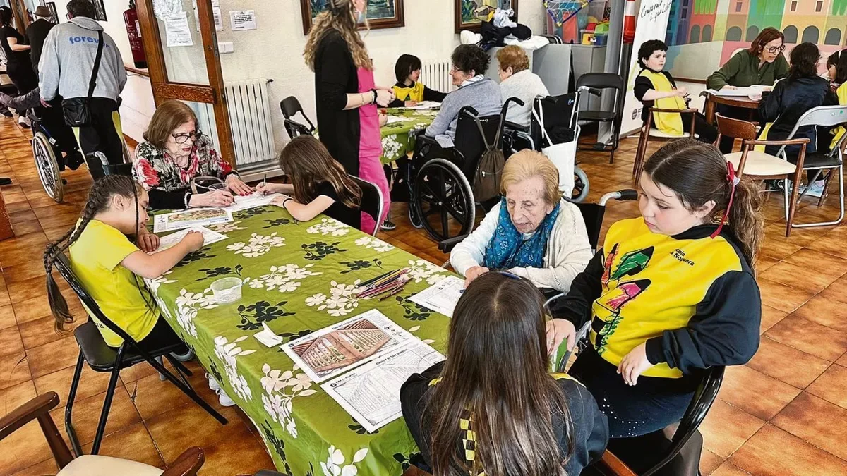 Alumnos del colegio la Noguera visitaron la residència de Sant Domènech. - P. BALAGUER