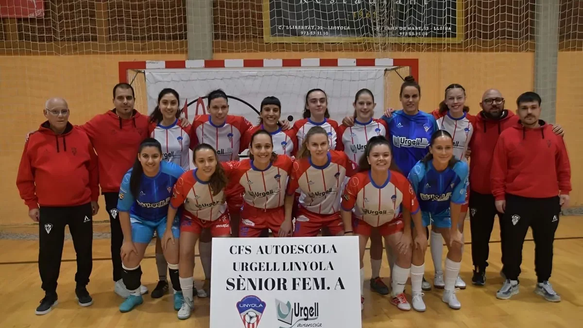 La plantilla del Autoescola Urgell Linyola, que está a las puertas de ascender a la máxima categoría.