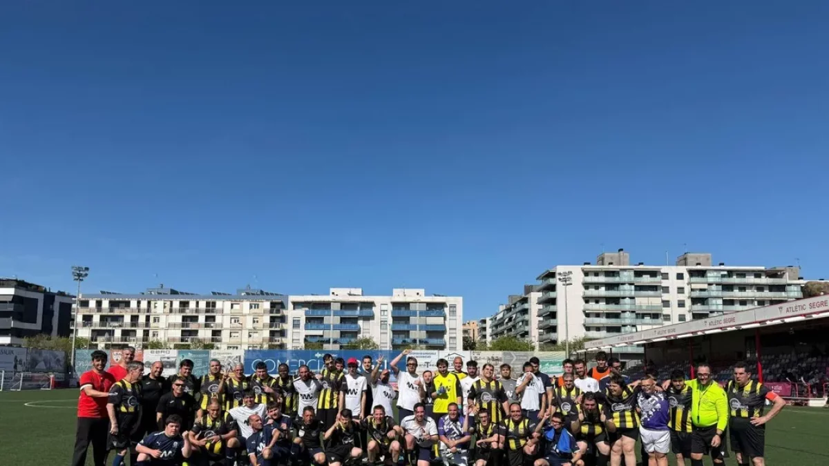 Jornada de fútbol inclusivo con los equipos del At. Lleida y el Pardinyes