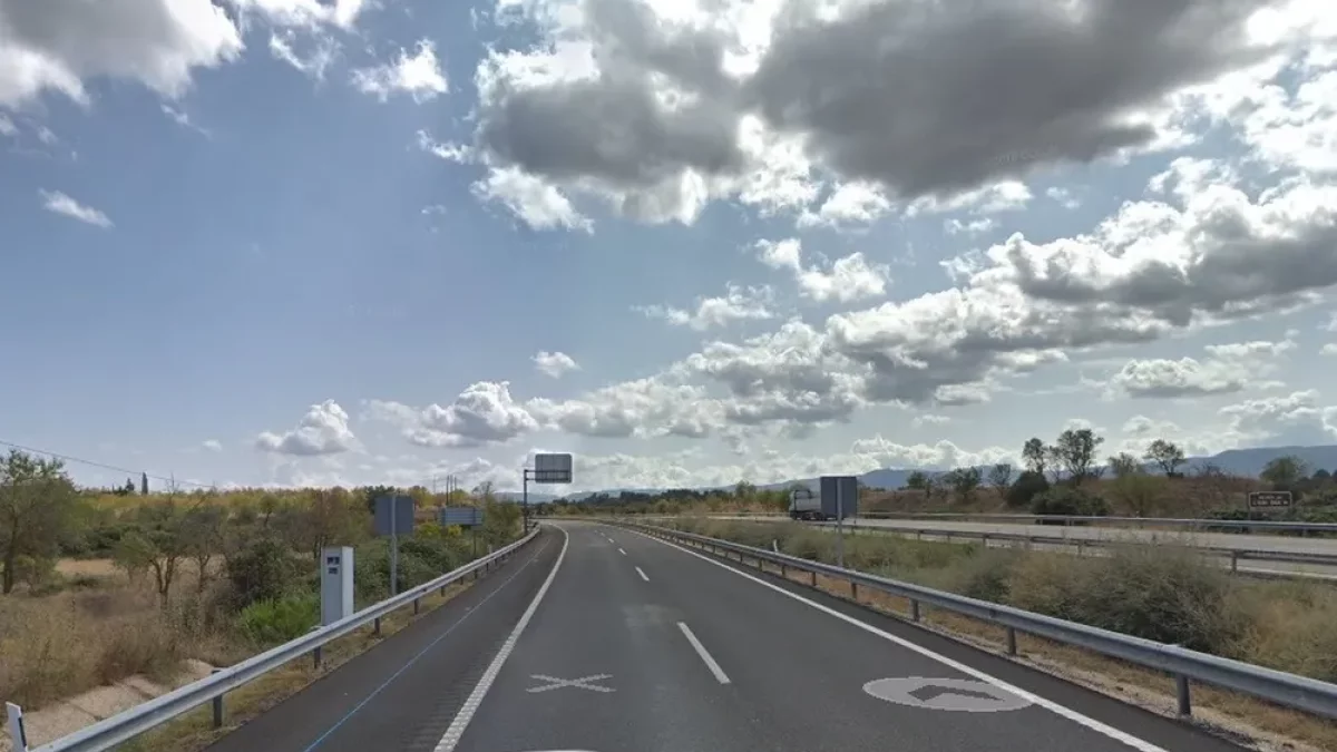 Imagen del radar de L’Albi en la autopista AP-2. - GOOGLE MAPS