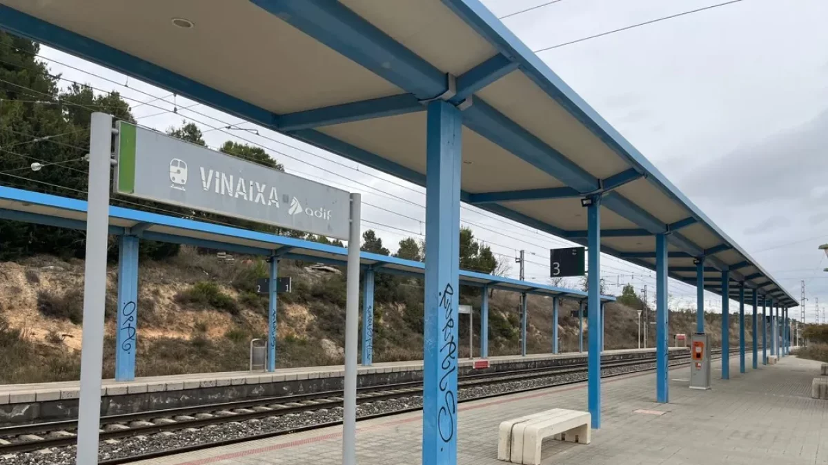 La estación de Vinaixa.