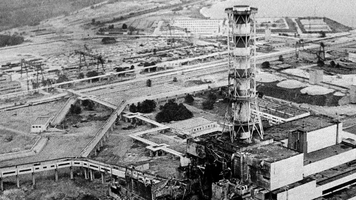 Així va quedar la central nuclear d’Ucraïna després de l’accident.