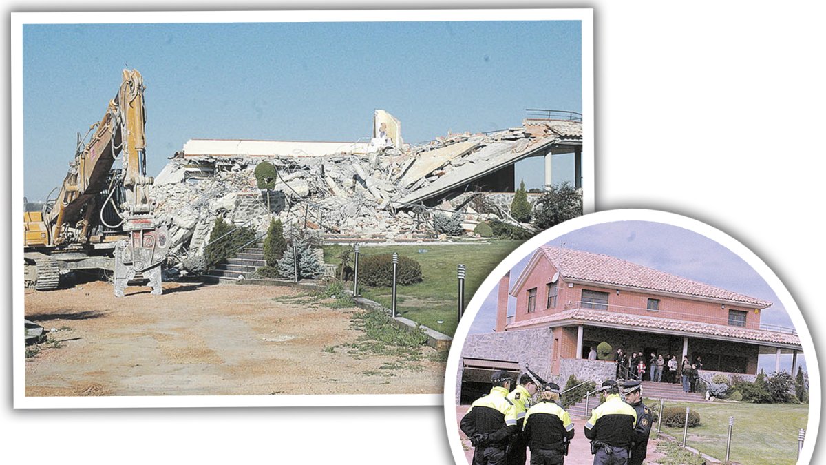 Una de las pocas casas de l’Horta que fue derribada en 2008 por orden municipal. - SEGRE