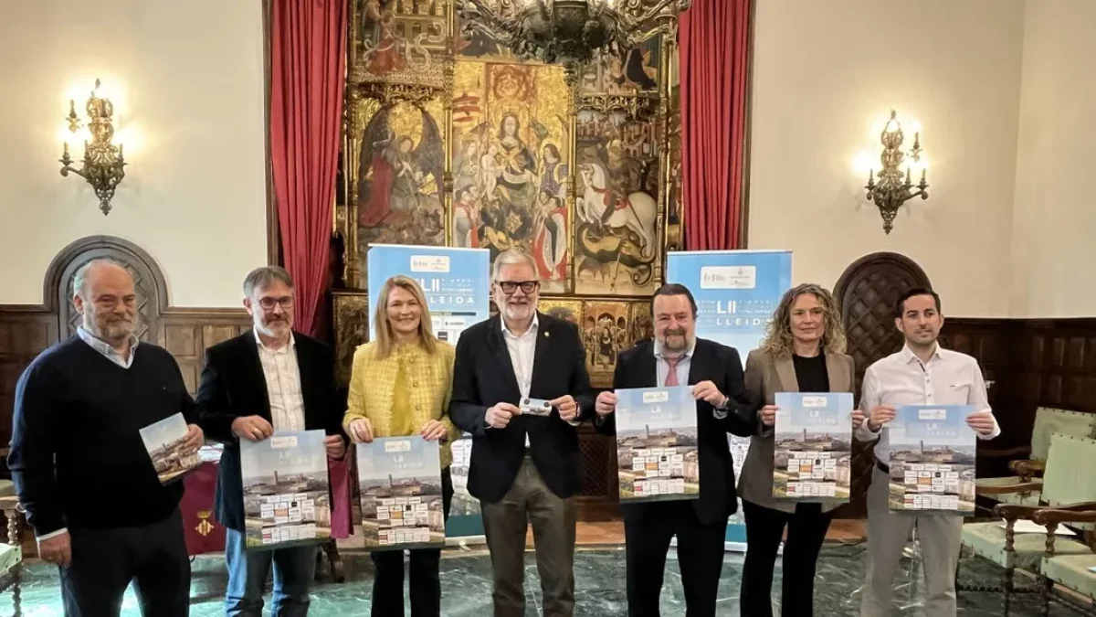 Ayer se presentó el congreso en el Saló del Retaule de la Paeria. - AJUNTAMENT DE LLEIDA