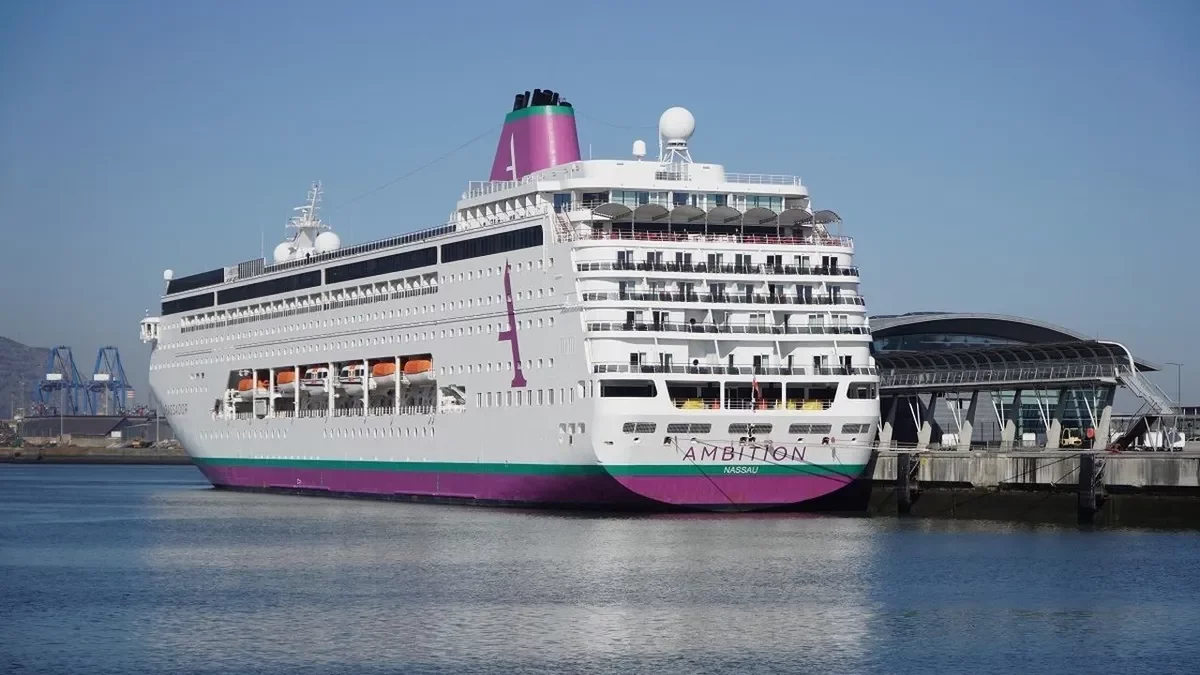 Imagen de archivo del crucero ‘Ambition’ en el puerto de Bilbao. - EUROPA PRESS/AUTORIDAD PORTUARIA DE BILBAO