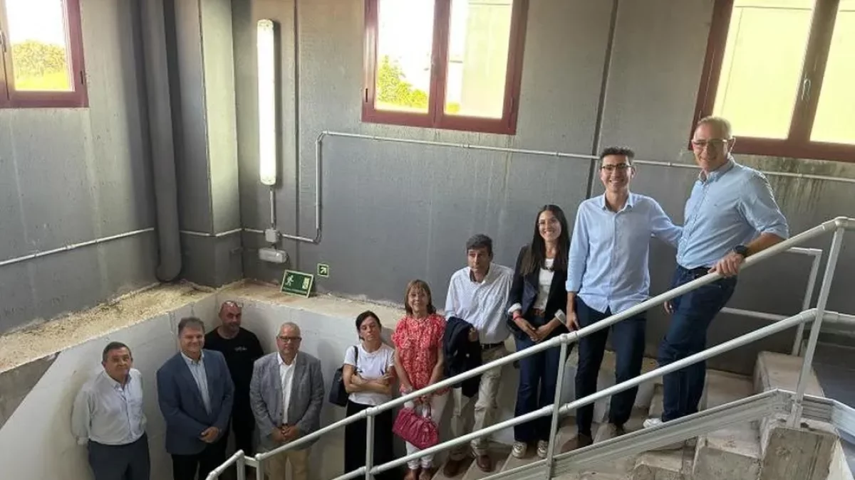 Visita a la planta de Ratera ayer.