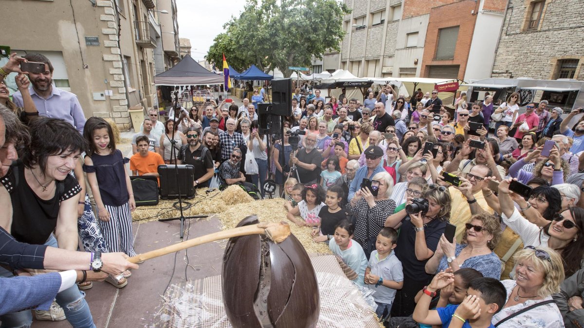 Una edició anterior de la Fira de l'Ou de Sant Guim de Freixenet.