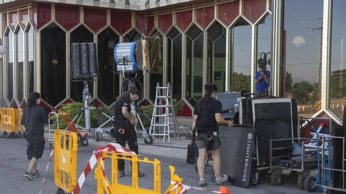 Ahir va tenir lloc la jornada central de rodatge en què van treballar unes 140 persones. - POL REBAQUE