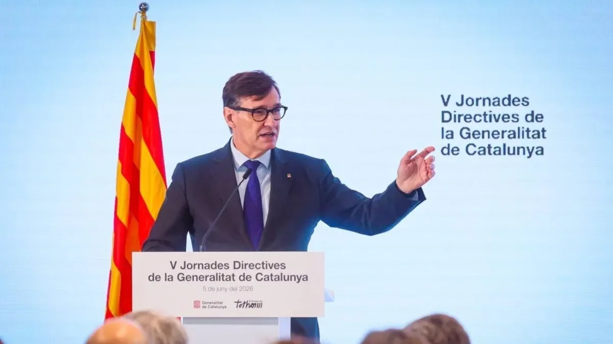 Salvador Illa en la apertura de las V Jornadas Directivas de la Generalitat. - ACN