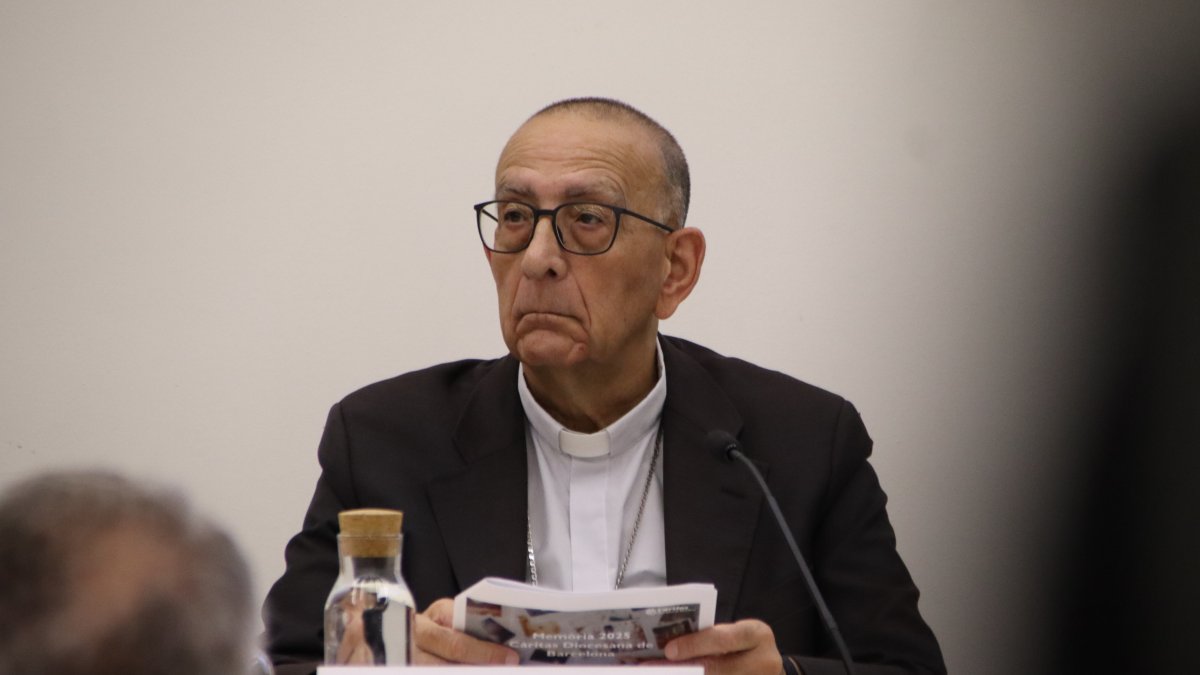 Joan Josep Omella en rueda de prensa.
