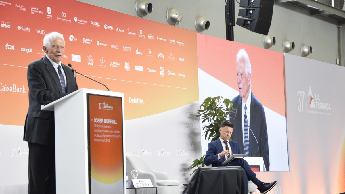 El exministro de Exteriores y presidente del CIDOB, Josep Borrell.
