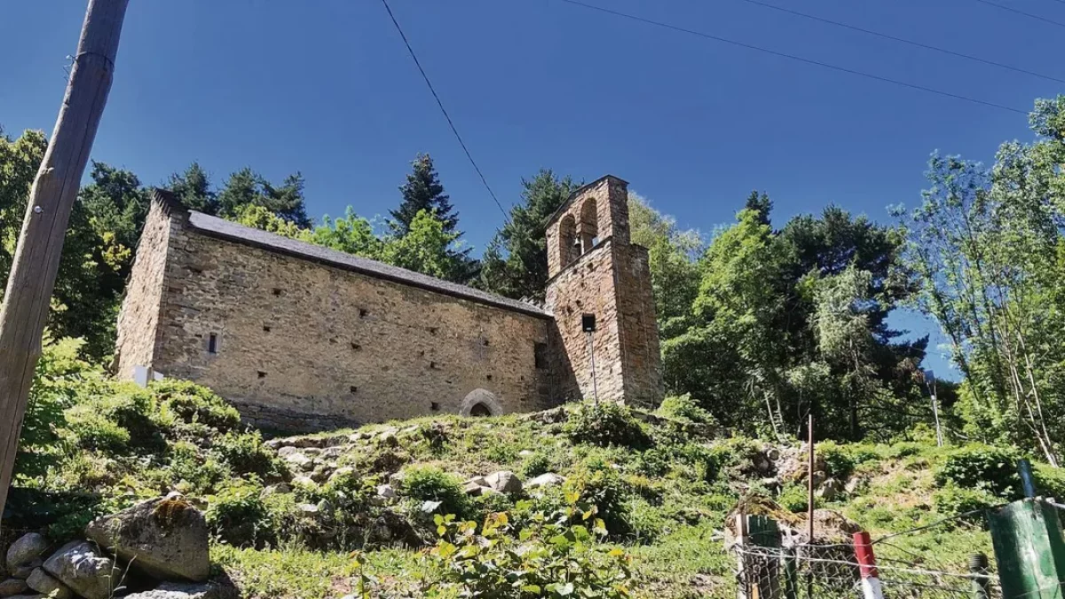 Imatge dera glèisa de Sant Estève de Tredòs. - A. NAUT ARAN