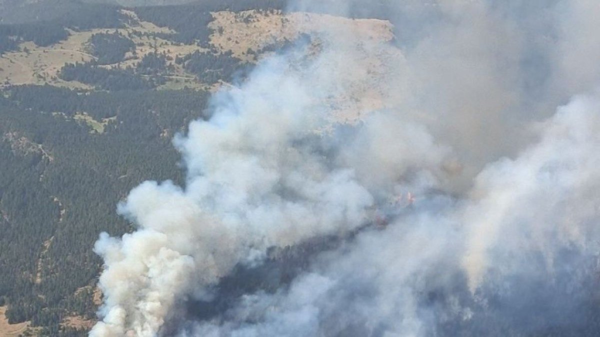Fuego de alta montaña en Farrera (Pallars Sobirà)