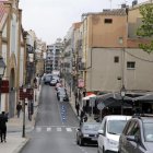 Vista general de la calle Sant Martí, que enlaza Prat de la Riba con el Barri Antic