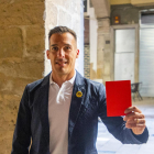 El concejal de ERC Xavier Estrada Fernández, que es árbitro de fútbol profesional, en una foto de archivo.